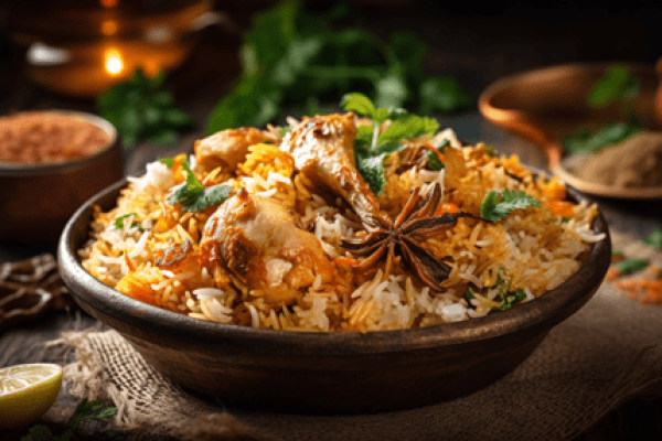 gourmet-chicken-biryani-with-steamed-basmati-rice-generated-by-ai